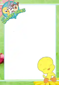 Fotoefect din categoria Diverse pentru copii № 102682. Inscripție pe ramă: Baby Looney Tunes