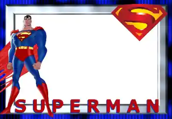 Fotoefect din categoria Diverse pentru copii № 125907. Inscripție pe ramă: Superman