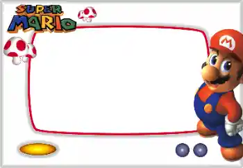 Fotoefect din categoria Diverse pentru copii № 128614. Inscripție pe ramă: Super Mario