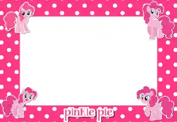 Fotoefect din categoria Diverse pentru copii № 149370. Inscripție pe ramă: Pinkie Pie