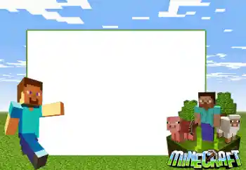 Fotoefect din categoria Diverse pentru copii № 166012. Inscripție pe ramă: Minecraft