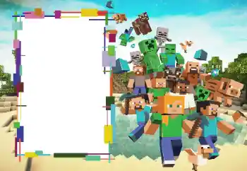 Fotoefect din categoria Diverse pentru copii № 166509. Inscripție pe ramă: Minecraft
