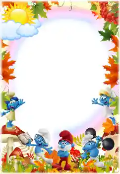 Fotoefect din categoria Diverse pentru copii № 175433. Inscripție pe ramă: Smurfs