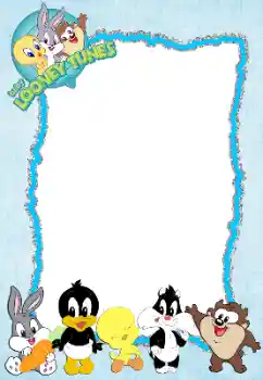 Fotoefect din categoria Diverse pentru copii № 198811. Inscripție pe ramă: Baby Looney Tunes