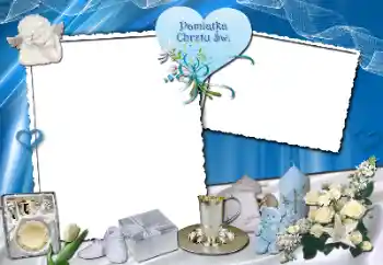 Fotoefect din categoria Primul an № 170440. Inscripție pe ramă: Botez