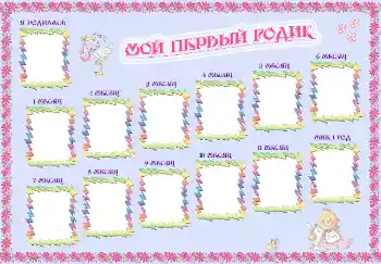 Fotoefect din categoria Primul an № 1999. Inscripție pe ramă: 1 an
