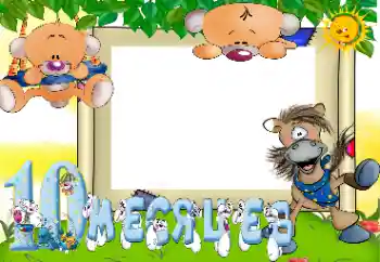 Fotoefect din categoria Primul an № 47376. Inscripție pe ramă: 10 luni Fotoefect din categoria Primul an № 47376. Inscripție pe ramă: 10 luni