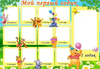 Fotoefect din categoria Primul an № 99817. Inscripție pe ramă: 1 an Fotoefect din categoria Primul an № 99817. Inscripție pe ramă: 1 an
