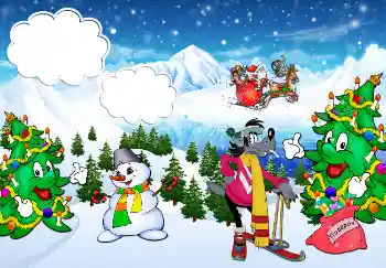 Fotoefect din categoria Coperti DVD № 4542. Inscripție pe ramă: Anul Nou! Fotoefect din categoria Coperti DVD № 4542. Inscripție pe ramă: Anul Nou!