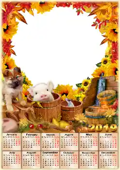 Fotoefect din categoria Calendare № 144994. Inscripție pe ramă: 2026
