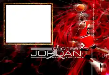 Fotoefect din categoria Diverse № 206145. Inscripție pe ramă: Michael Jordan