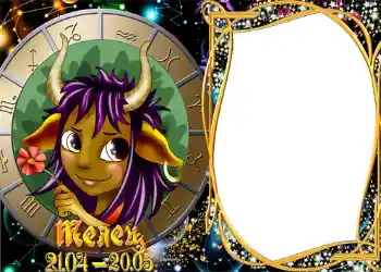 Fotoefect din categoria Zodiac № 1304. Inscripție pe ramă: Taur Fotoefect din categoria Zodiac № 1304. Inscripție pe ramă: Taur