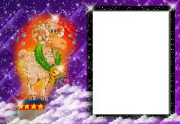 Fotoefect din categoria Zodiac № 162130. Inscripție pe ramă: Berbec