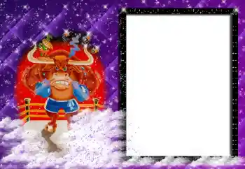 Fotoefect din categoria Zodiac № 162135. Inscripție pe ramă: Taur