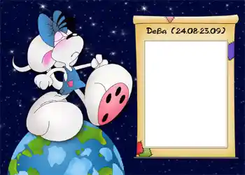 Fotoefect din categoria Zodiac № 931. Inscripție pe ramă: Дева.
