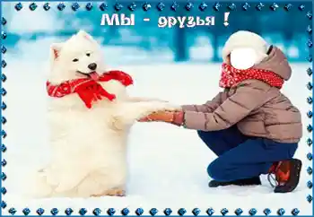 Fotoefect din categoria Pentru copii № 95998. Inscripție pe ramă: Мы - друзья! Fotoefect din categoria Pentru copii № 95998. Inscripție pe ramă: Мы - друзья!