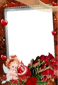 Fotoefect din categoria Rame pentru îndrăgostiți № 180643. Inscripție pe ramă: La mulți ani de Sfântul Valentin! Fotoefect din categoria Rame pentru îndrăgostiți № 180643. Inscripție pe ramă: La mulți ani de Sfântul Valentin!