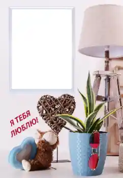 Fotoefect din categoria Rame pentru îndrăgostiți № 193036. Inscripție pe ramă: I love you