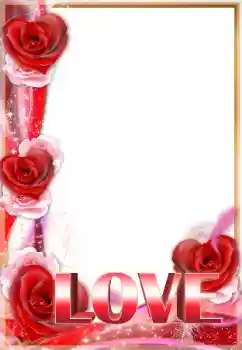 Fotoefect din categoria Rame pentru îndrăgostiți № 26727. Inscripție pe ramă: Love