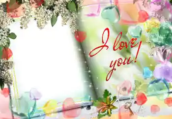 Fotoefect din categoria Rame pentru îndrăgostiți № 34009. Inscripție pe ramă: I love you! Fotoefect din categoria Rame pentru îndrăgostiți № 34009. Inscripție pe ramă: I love you!