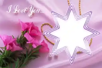 Fotoefect din categoria Rame pentru îndrăgostiți № 38535. Inscripție pe ramă: I love you...