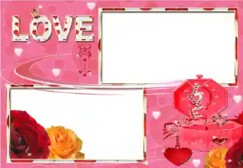 Fotoefect din categoria Rame pentru îndrăgostiți № 39324. Inscripție pe ramă: LOVE