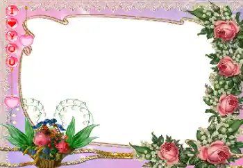 Fotoefect din categoria Rame pentru îndrăgostiți № 99934. Inscripție pe ramă: I love you