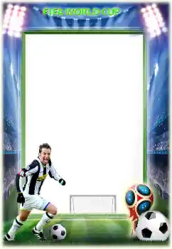 Fotoefect din categoria Rame foto pentru bărbați № 155983. Inscripție pe ramă: Fotbal