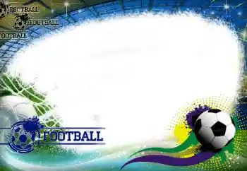 Fotoefect din categoria Rame foto pentru bărbați № 155984. Inscripție pe ramă: Fotbal