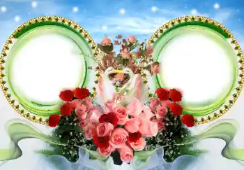 Fotoefect din categoria Felicitări de zi de naștere № 129998. Inscripție pe ramă: La aniversare!
