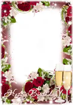 Fotoefect din categoria Felicitări de zi de naștere № 130010. Inscripție pe ramă: La mulți ani! Fotoefect din categoria Felicitări de zi de naștere № 130010. Inscripție pe ramă: La mulți ani!