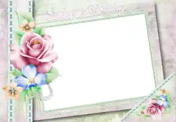 Fotoefect din categoria Felicitări de zi de naștere № 167697. Inscripție pe ramă: La mulți ani! Fotoefect din categoria Felicitări de zi de naștere № 167697. Inscripție pe ramă: La mulți ani!