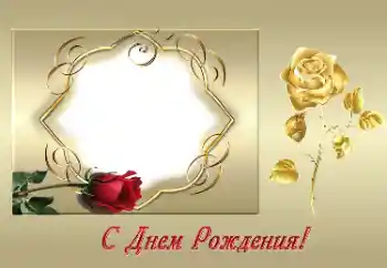Fotoefect din categoria Felicitări de zi de naștere № 190528. Inscripție pe ramă: La mulți ani!