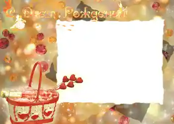 Fotoefect din categoria Felicitări de zi de naștere № 700. Inscripție pe ramă: La mulți ani!