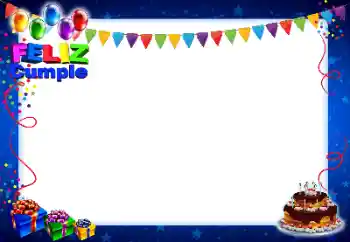 Fotoefect din categoria Felicitări de zi de naștere № 95863. Inscripție pe ramă: La mulți ani!