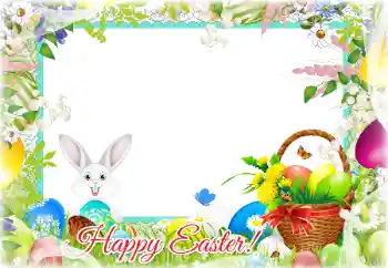 Fotoefect din categoria Felicitări de Paște № 124292. Inscripție pe ramă: Paște fericit! Fotoefect din categoria Felicitări de Paște № 124292. Inscripție pe ramă: Paște fericit!