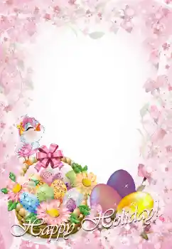 Fotoefect din categoria Felicitări de Paște № 124299. Inscripție pe ramă: Paște fericit! Fotoefect din categoria Felicitări de Paște № 124299. Inscripție pe ramă: Paște fericit!