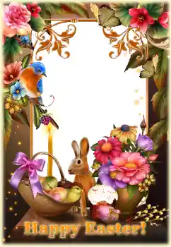 Fotoefect din categoria Felicitări de Paște № 182176. Inscripție pe ramă: Paște fericit! Fotoefect din categoria Felicitări de Paște № 182176. Inscripție pe ramă: Paște fericit!
