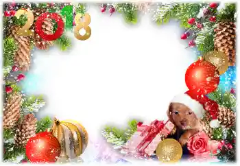 Fotoefect din categoria Felicitări de Anul Nou № 130006. Inscripție pe ramă: 2026