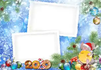 Fotoefect din categoria Felicitări de Anul Nou № 160638. Inscripție pe ramă: 2026