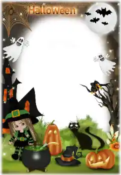 Fotoefect din categoria Diverse sărbători № 124302. Inscripție pe ramă: Happy Halloween Fotoefect din categoria Diverse sărbători № 124302. Inscripție pe ramă: Happy Halloween