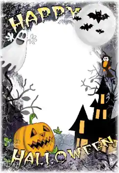 Fotoefect din categoria Diverse sărbători № 124303. Inscripție pe ramă: Happy Halloween Fotoefect din categoria Diverse sărbători № 124303. Inscripție pe ramă: Happy Halloween