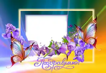 Fotoefect din categoria Diverse sărbători № 124396. Inscripție pe ramă: Felicitări!