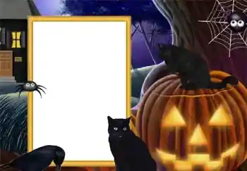 Fotoefect din categoria Diverse sărbători № 128555. Inscripție pe ramă: Happy Halloween