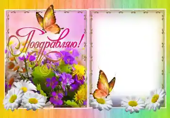 Fotoefect din categoria Diverse sărbători № 138509. Inscripție pe ramă: Felicitări!