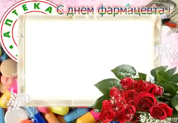 Fotoefect din categoria Diverse sărbători № 4479. Inscripție pe ramă: С днем фармацевта!