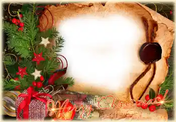Fotoefect din categoria Felicitări de Crăciun № 124272. Inscripție pe ramă: Crăciun fericit!