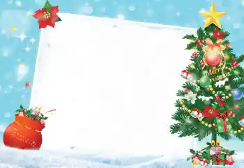 Fotoefect din categoria Felicitări de Crăciun № 38751. Inscripție pe ramă: Merry Christmas!
