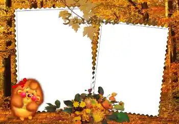 Fotoefect din categoria Toamnă № 84130. Inscripție pe ramă: Золотая осень