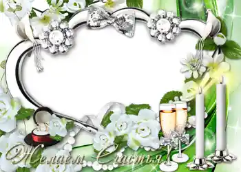 Fotoefect din categoria Rame foto de nuntă № 1076